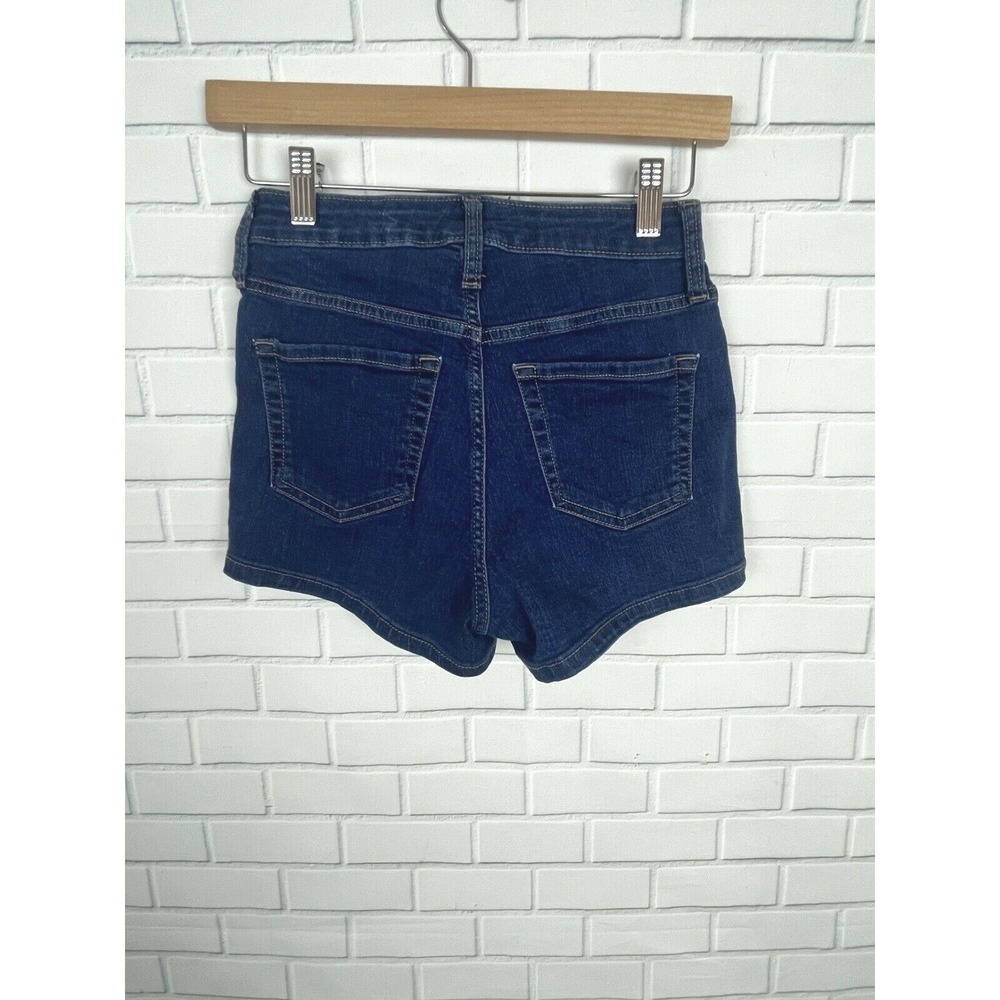 Wild Fable Blue High Rise Shorts Jean denim Short School Classic Beach 0/25R - Picture 7 of 12